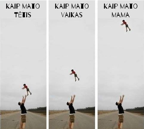 Kaip mato tetis-vaikas-mama